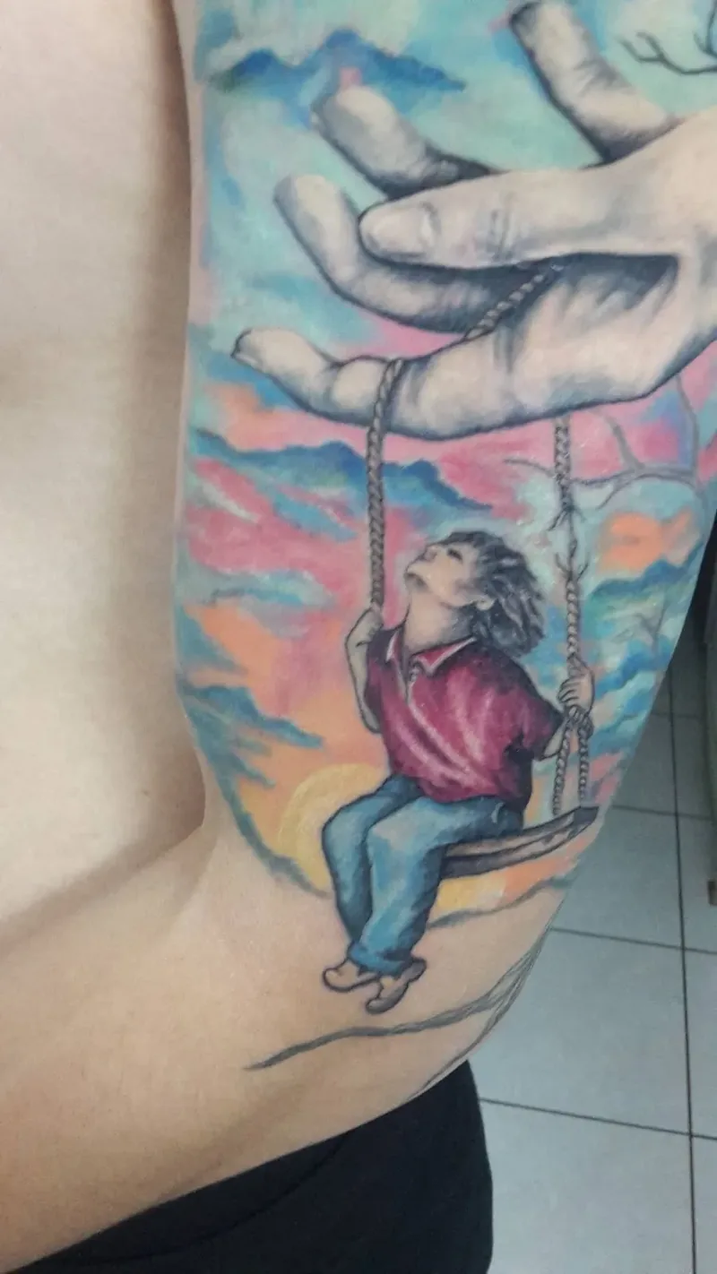 Mâini în acuarelă